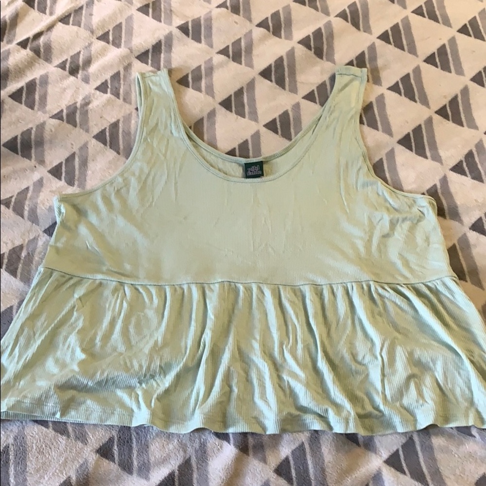 Peplum style crop top